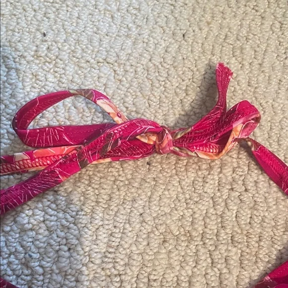 Pink Floral Halter Tankini Top - Picture 7 of 7